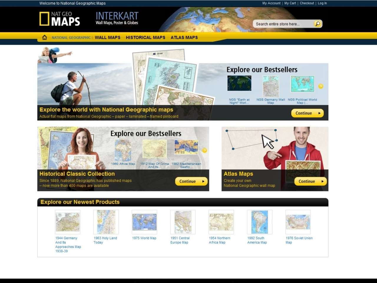 Entdeckerparadies: National Geographic Maps E-Shop