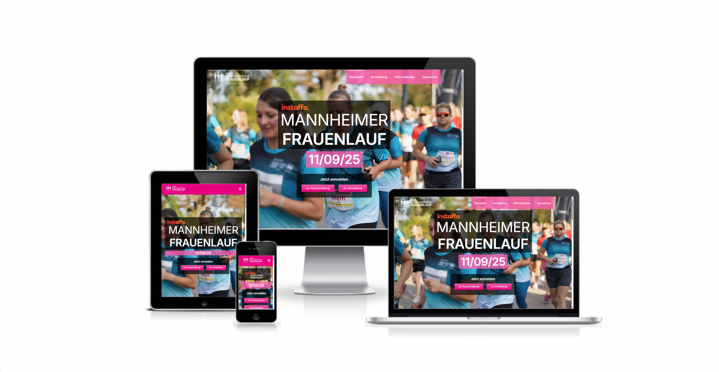 Webdesign Laufveranstaltung Mannheimer Frauenlauf