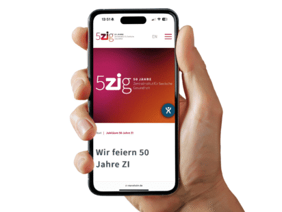 Jubiläumswebsite für das ZI Mannheim