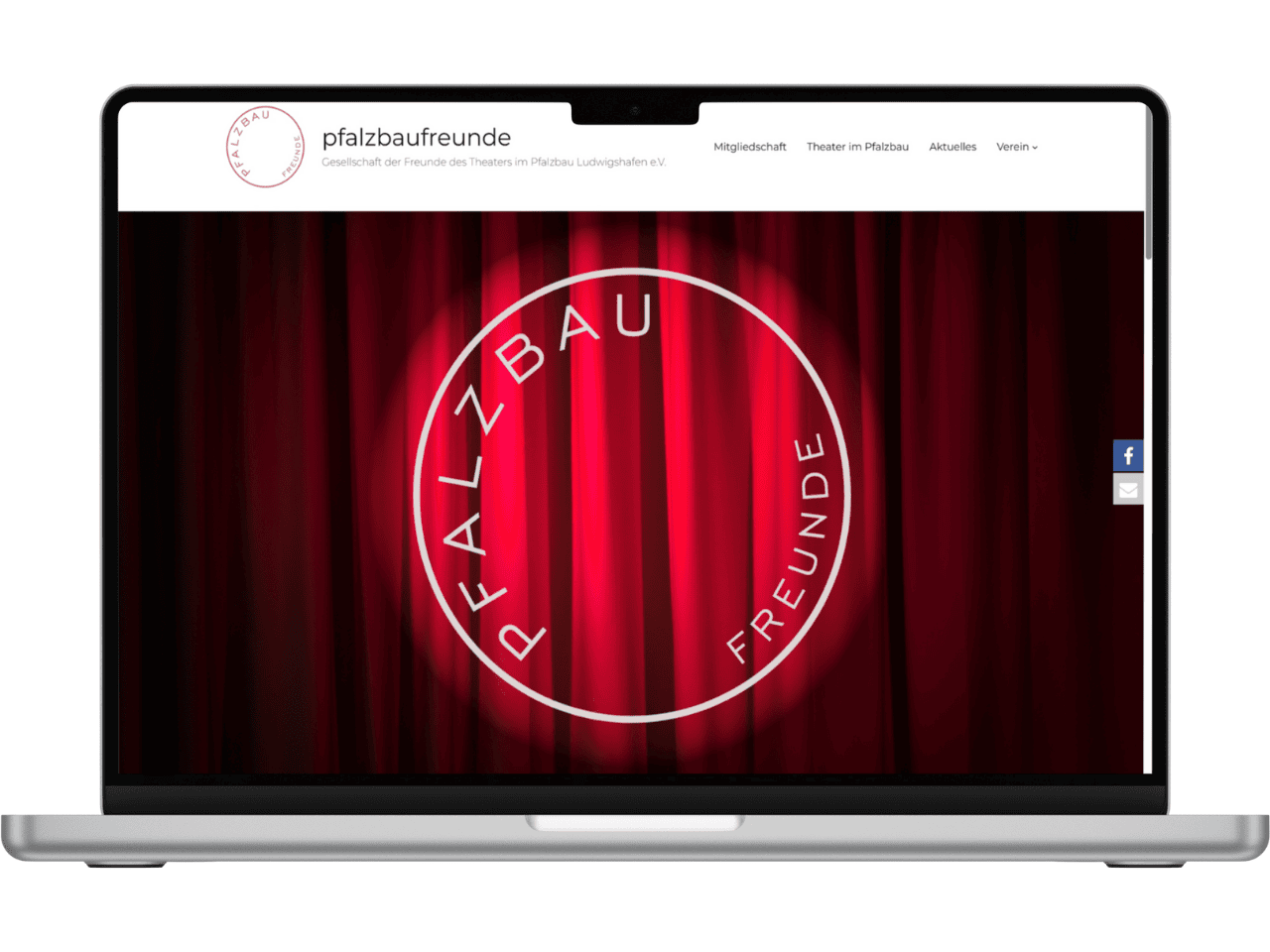 Webdesign für die Gesellschaft der Freunde des Theaters im Pfalzbau Ludwigshafen e.V.
